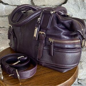 Cole Hahn Plum Satchel Handbag
